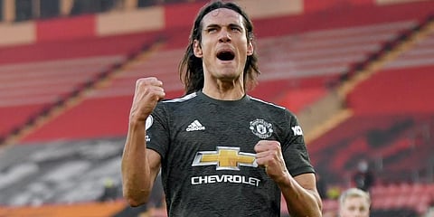 Manchester United striker Edinson Cavani (Photo | AP)