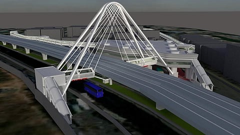 The proposed design of the skywalk