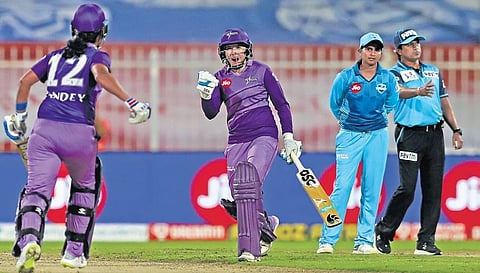 Sune Luus celebrates after guiding Velocity to victory on Wednesday | sportzpics