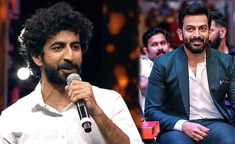 Roshan Mathew (L) and Prithviraj (R)