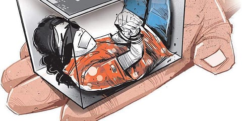 The RPF has not been able to track the people involved in human trafficking. (Express Illustration)