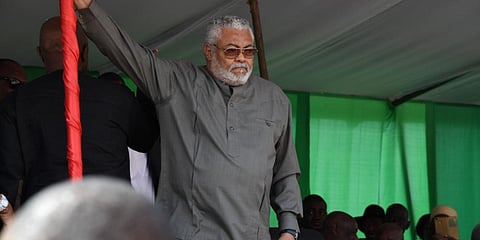 Former Ghana president Flt Lt Jerry John Rawlings (File photo| AFP)