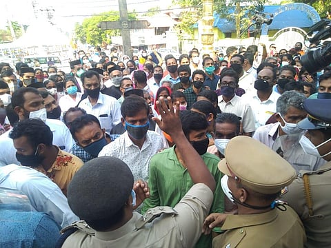 Jacobite members reached the Mulanthuruthy, Piravom and Vadavucode churches. (Photo | A Sanesh, EPS)