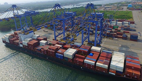 Vallarpadam Container Terminal (Photo | Express)