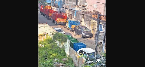 West Jafferkhanpet residents allege miscreants break streetlights every time new ones are installed and harass people who come out of houses at nights. (Photo | EPS)