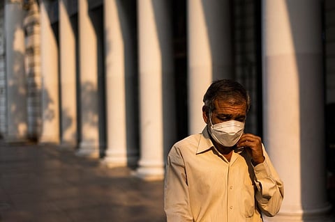A man wearing a facemask as a preventive measure against the Covid-19 coronavirus. (Photo| AFP)
