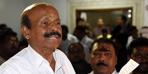 nnaiyan senior leader, Anna Dravida Munnetra Kazhagam party. (Photo | EPS/Satish Babu)