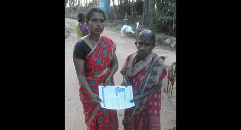 Gangamma H's (L) contest is symbolic against the feudal mentality of certain people who had also tried to get themselves unanimously elected. (Photo| EPS)