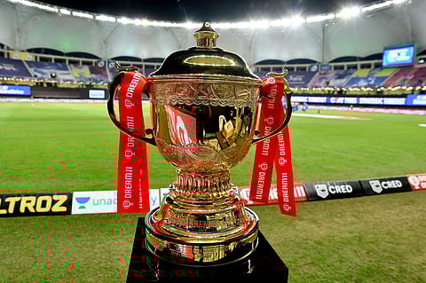 The Dream 11 IPL trophy. (Photo | IPL)