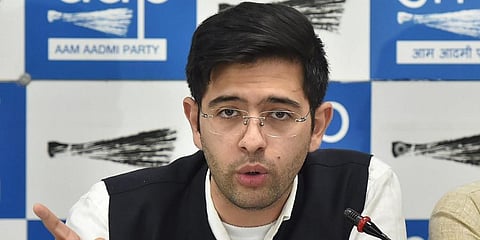 Aam Aadmi Party MLA and its national spokesperson Raghav Chadha (Photo | PTI)