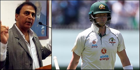 Sunil Gavaskar (L) and Steve Smith. (File photo| PTI and AP)