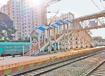 The skywalk connecting the existing FOB offers access to all the platforms at Whitefield railway station