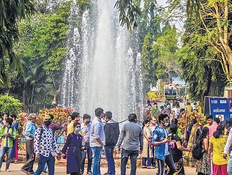 People visit Nandankanan on the occasion of its 61st Foundation Day on Tuesday