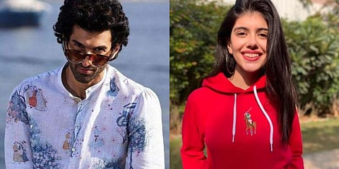 Aditya Roy Kapur and Sanjana Sanghi (Photo | Twitter, Instagram)