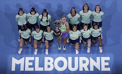 Sofia Kenin with the Australian Open trophy (Photo | AP)