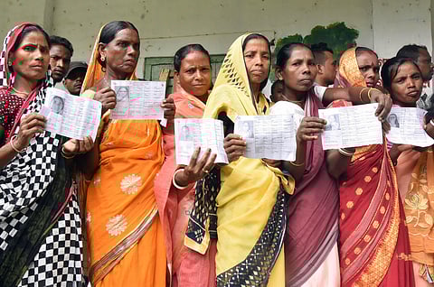 Image of voters in Assam used for representational (File Photo | PTI)