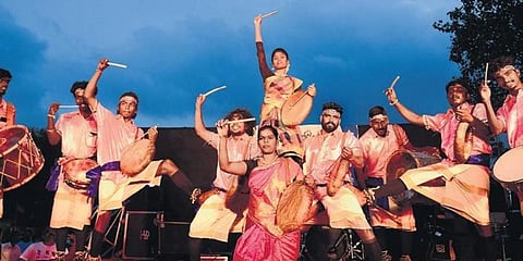 Artists perform during Kalai Theru Viazha in Ennore. (Photo | Debadatta Mallick, EPS)
