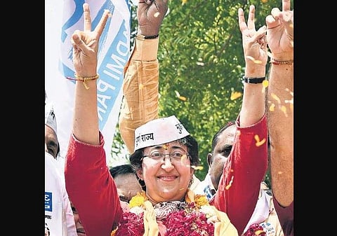 AAP's Atishi bagged the seat of Kalkaji constituency by over 11,000 votes (File Photo | Parveen Negi, EPS)