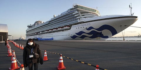 Out of 3,711 persons on board, including 2,666 guests and 1,045 crew members, 132 crew members and six passengers are Indian nationals. (Photo | AP)