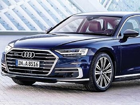 The new A8 sedan offers a rather futuristic luxury experience