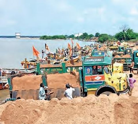 NGT unhappy over Telangana mining sand in Godavari river