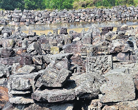 ndia’s premier archaeological agency is often accused of replacing intricately engraved sculptures with plain stones on the walls of the 13th-century monument, a charge ASI has constantly refuted. (Photo | Biswanath Swain, EPS)