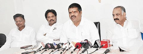 Minister for tourism Muttamsetti Srinivasa Rao in Visakhapatnam on Saturday I Express