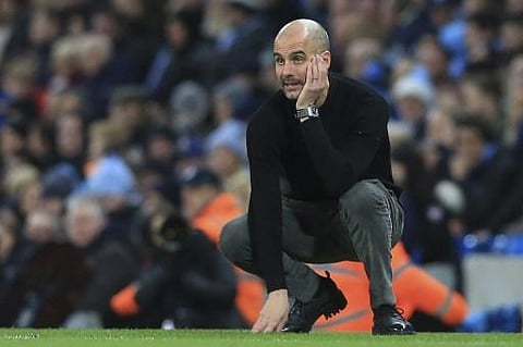 Manchester City manager Pep Guardiola. (File Photo | AFP)