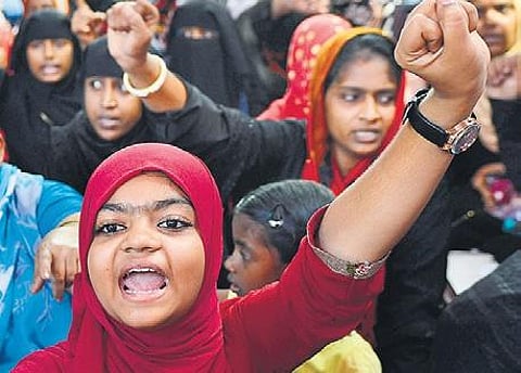 Anti CAA protests held for the third consecutive day at Old Washermenpet in North Chennai.