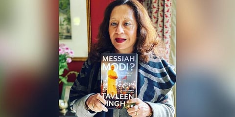 Senior journalist and author Tavleen Singh. (Photo| Twitter/ @tavleen_singh)