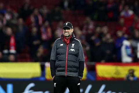 Liverpool's manager Jurgen Klopp at Atletico's Wanda Metropolitano stadium. (Photo | AP)