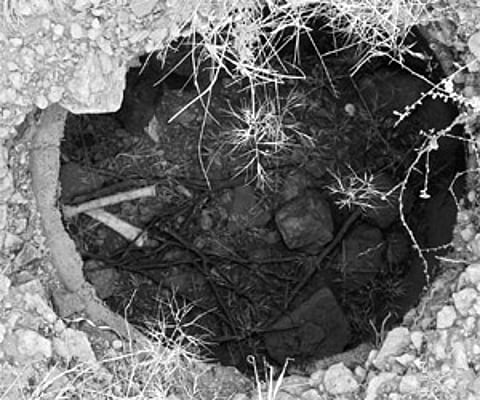 An ancient urn that is still lying at Adichanallur in Tirunelveli district.