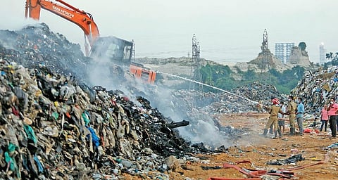 Fire at Brahmapuram contained after 22 hours of efforts