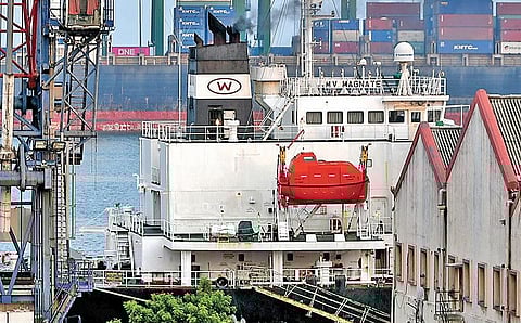 The port was put on alert after the vessel was quarantined | Shiba Prasad Sahu
