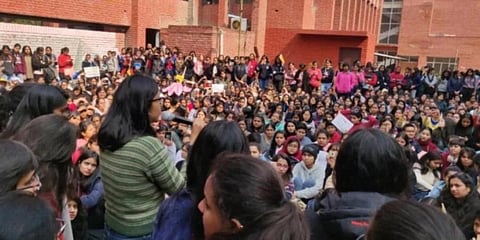 A third-year student of the college told over the phone that the students are willing to file an RTI and are looking for a relevant person in this regard. (Photo | PTI)