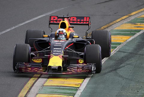 A Red Bull F1 car during qualifying rounds of the Australian Formula One Grand Prix in Melbourne. (File Photo | AP)