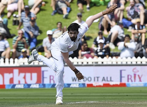 India's Ishant Sharma bowls against New Zealand during the first cricket test between India and New Zealand at the Basin Reserve in Wellington. (Photo | AP)