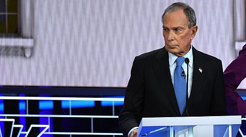 Former New York City mayor and presidential candidate Michael Bloomberg.(Photo| AFP)