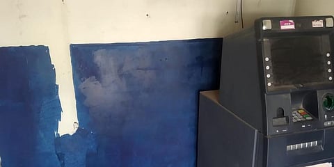 ATM stolen in Rudraram in Sangareddy district. (Photo| EPS)