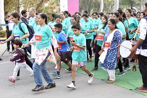 Bengalureans participate in The Rrrun. (Photo | Nagaraja Gadekal, EPS)