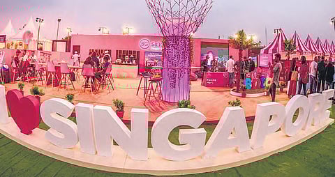 It was a huge attraction among the 50-plus food stalls of popular Hyderabadi restaurants and eateries.