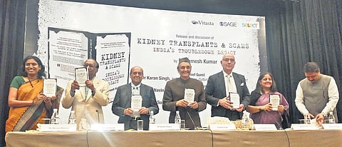 (l-r)Manisha Mathews, Dr Ramesh Kumar, Navin Chawla, Dr Karan Singh, Justice Sudershan Kumar Misra and Renu Kaul Verma