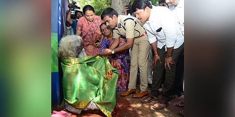 SP A Ramesh Reddy, along with an NGO, organising a programme for the welfare of destitutes in Tirupati | express