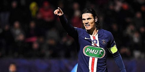 PSG striker Edinson Cavani (Photo | AP)