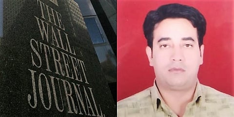 The Wall Street Journal and IB staffer Ankit Sharma, who was killed in the Delhi riots. (Photo | AP and Twitter)