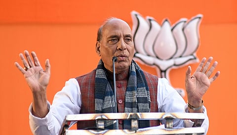 Defence minister and BJP leader Rajnath Singh. (Photo | Parveen Negi, EPS)