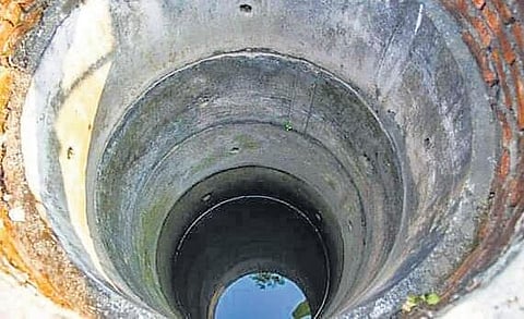 The well is being used by 18 families. (Photo | EPS)
