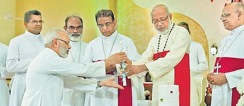 The Servant of God declaration of Fr Varkey Kattarath, founder of Vincentian Congregation, at Vincentian Generalate at Edappally on Wednesday | Arun Angela