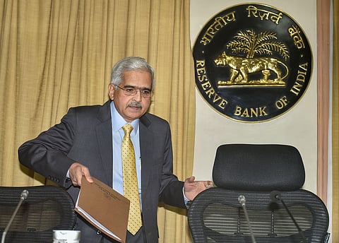RBI Governor Shaktikanta Das at the RBI's sixth bi-monthly monetary policy review meeting of 2019-20 in Mumbai Thursday Feb. 6 2020. (Photo | PTI)
