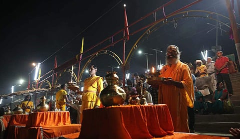 Raja Bimalendra Mohan Pratap Mishra, Mahant Dinenedra Das of Nrimohi Akhara and Dr Anil Mishra, a practising homeopath, associated with Sangh, from Ayodhya were included in the Trust. (File photo | EPS)